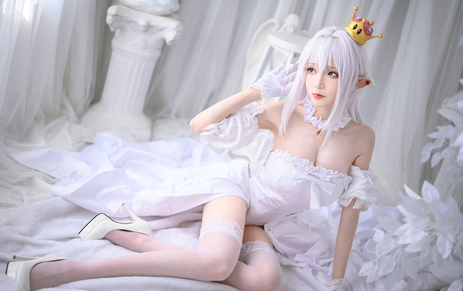 cos美女青青子极品白丝美腿玉足丝袜美图动漫美女无遮挡