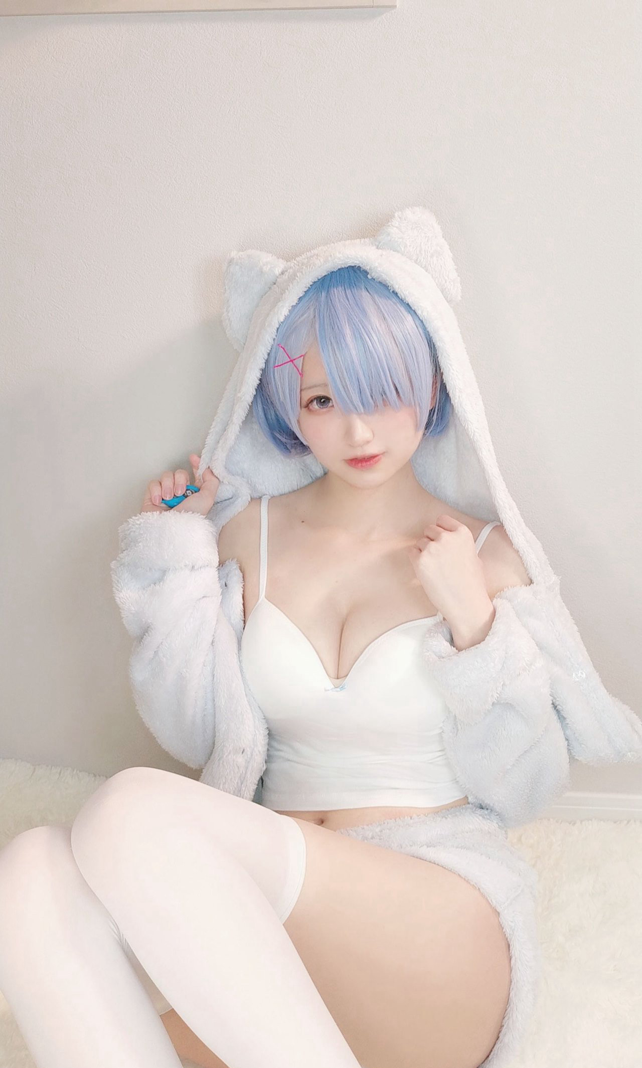 桜桃喵可爱白丝袜写真集cosplay大尺度高清落体美女