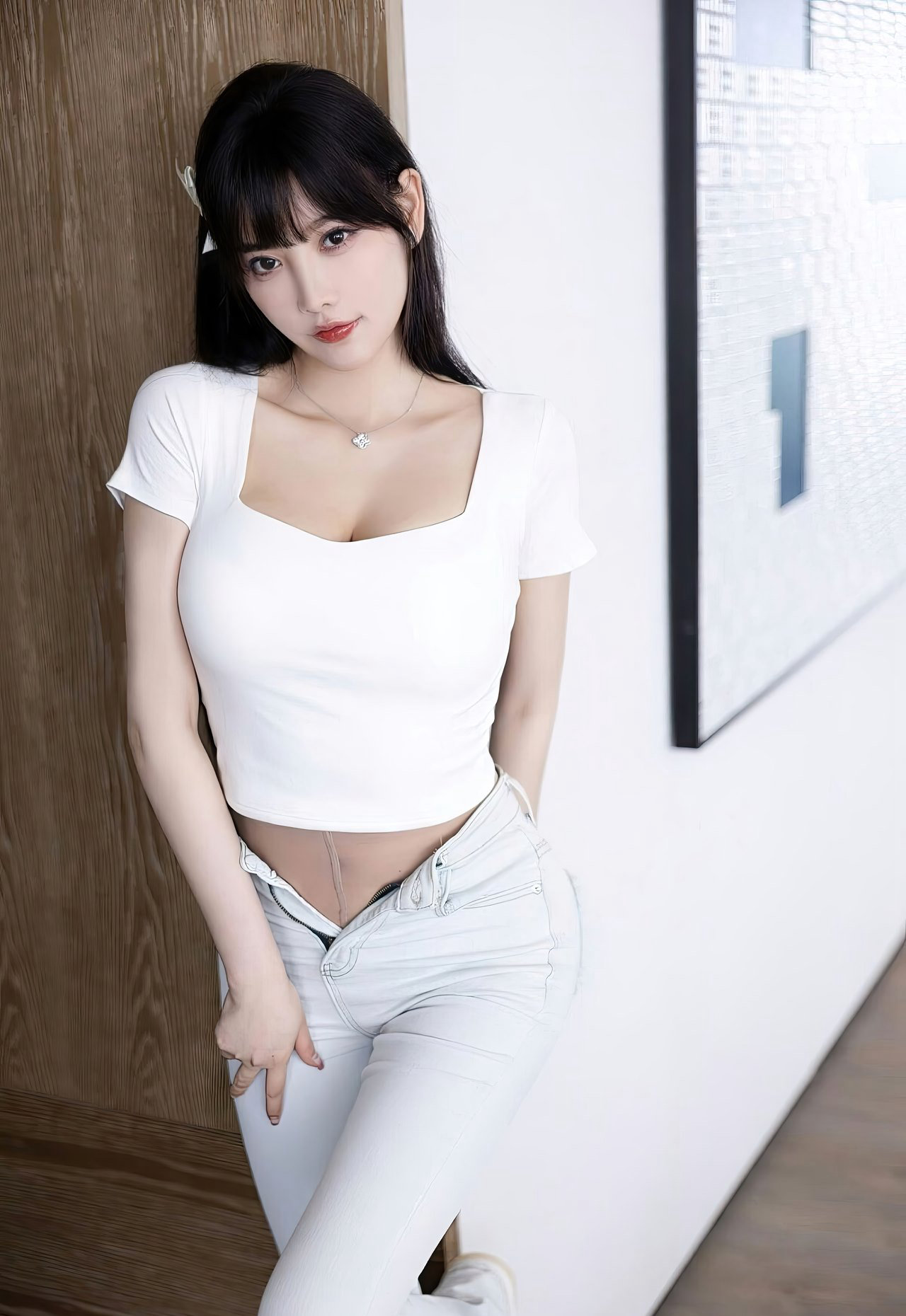 杨晨晨极品尤物mm131翘臀美女紧身牛仔性感诱惑美女图片