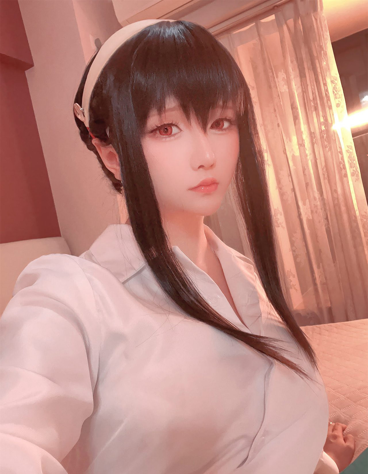 星之迟迟性感制服cosplay性感美臀丁字裤动漫美女写真