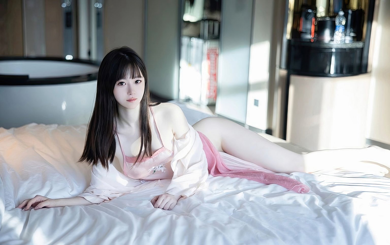 林悠悠性感肚兜极品白嫩皮肤大尺度美臀丁字裤美女套图