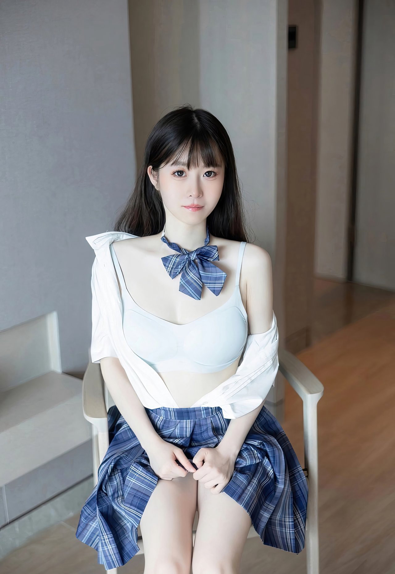 林悠悠白丝JK性感cosplay大尺度白嫩皮肤诱惑套图