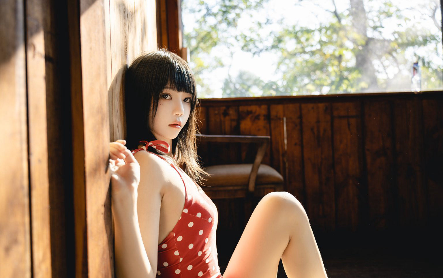 桜桃喵性感泳衣cosplay超污大尺度性感裸背极品美腿写真