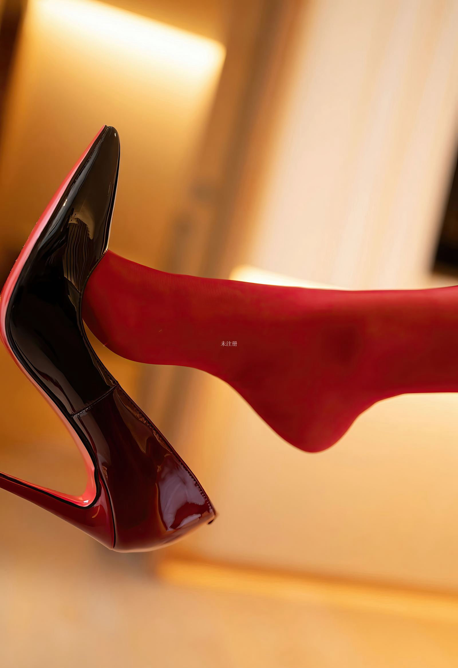 杨晨晨黑丝大胸风骚红色丝袜无内性感蕾丝情趣私房写真