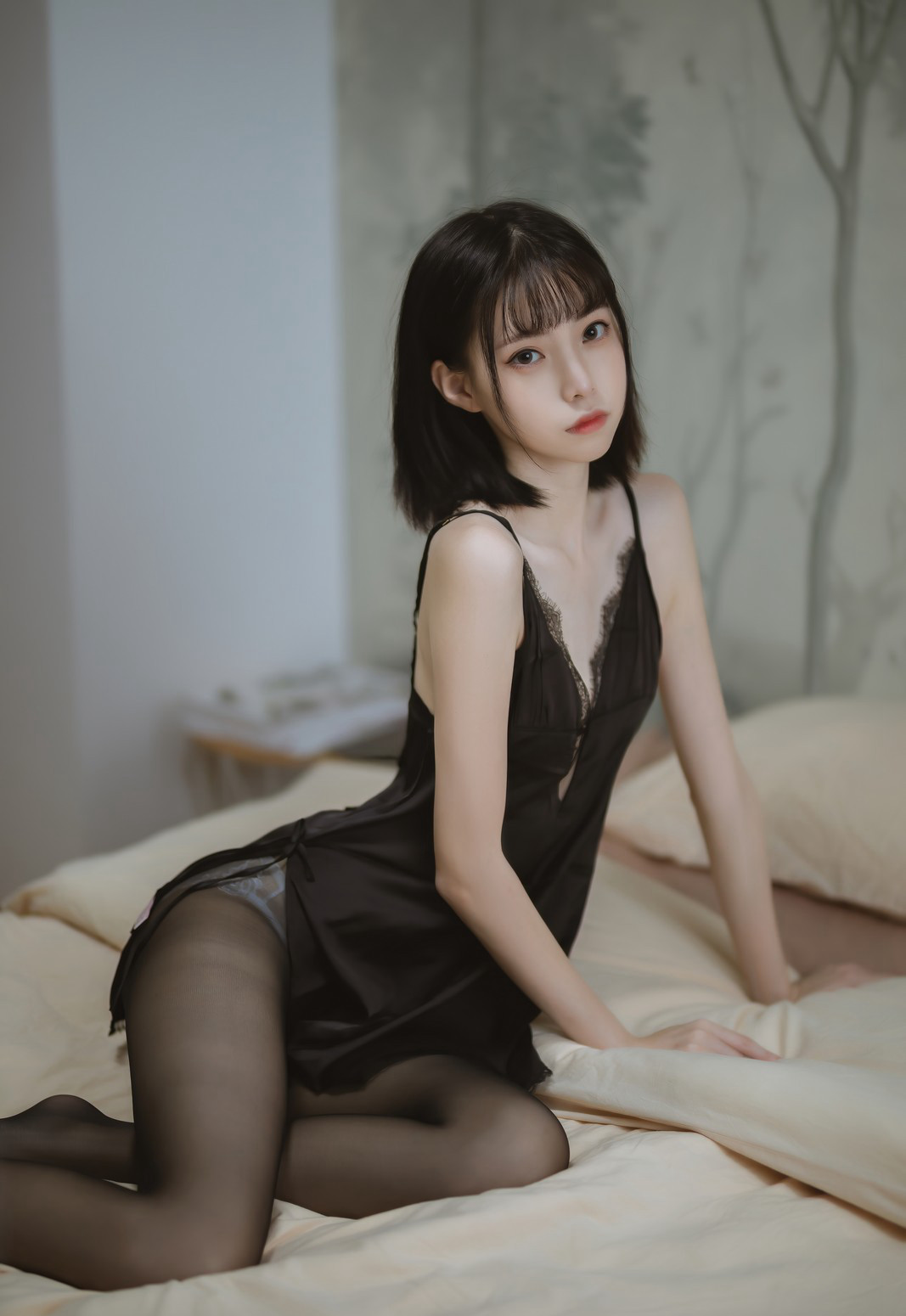 许岚极品美腿黑丝无内性感cosplay大尺度套图