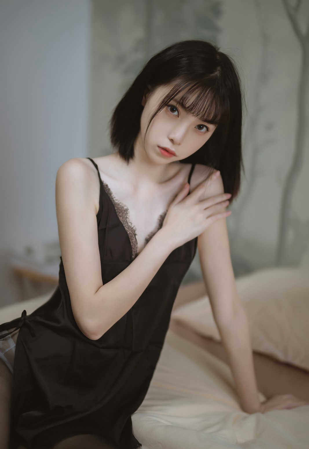 许岚极品美腿黑丝无内性感cosplay大尺度套图