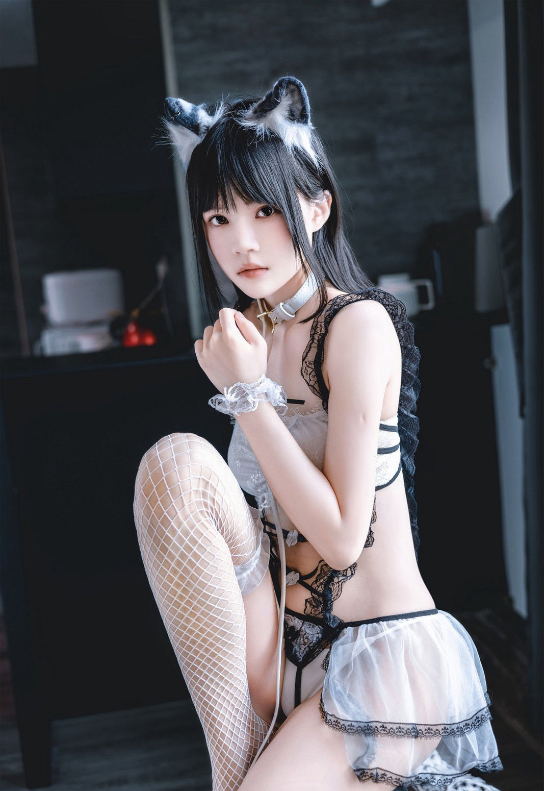 桜桃喵白丝网袜性感丁字裤美臀cosplay大尺度