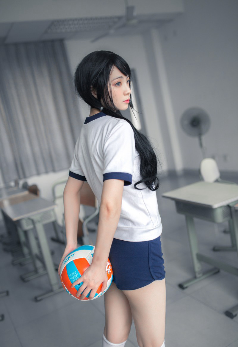 疯猫cosplay性感白丝美腿JK诱惑写真套图