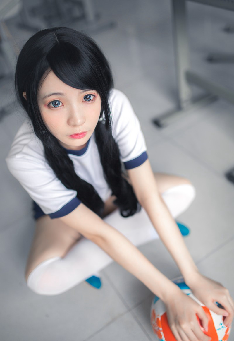 疯猫cosplay性感白丝美腿JK诱惑写真套图