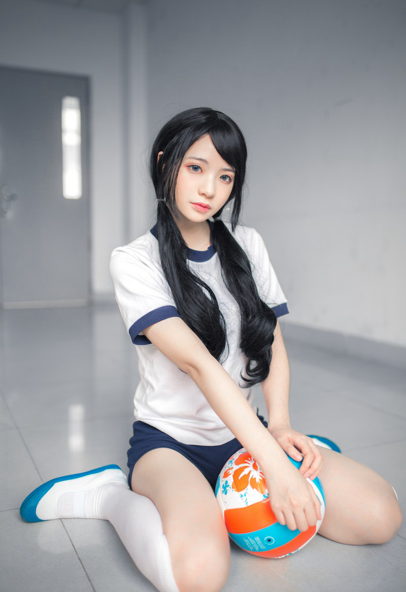 疯猫cosplay性感白丝美腿JK诱惑写真套图