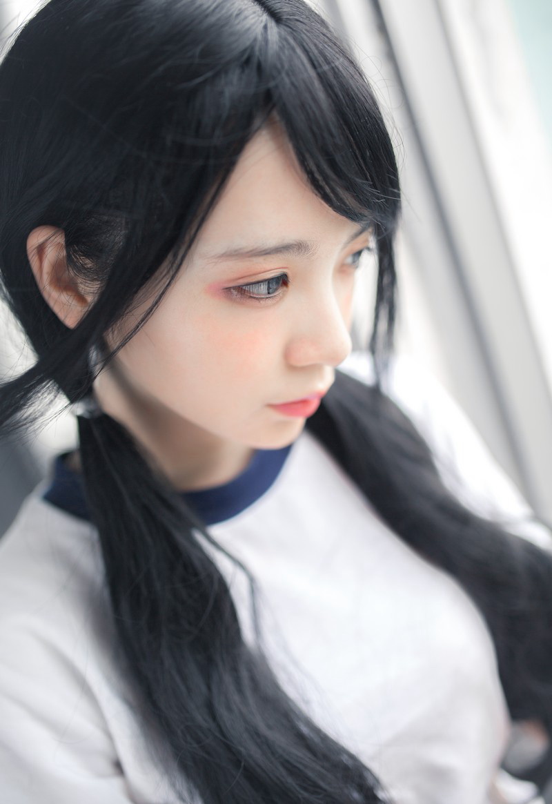 疯猫cosplay性感白丝美腿JK诱惑写真套图